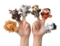 Wild Animal Finger Puppets 12-Pack – Safari Jungle Plush Mini Puppets for Kids Classroom & Party Favors